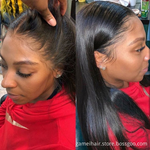 Wholesale Very Long 40 Inch 250% Density Hd Full Lace Frontal Closure Wig.Cheap 100% Brazilian Virgin Human Hair Lace Front Wigs